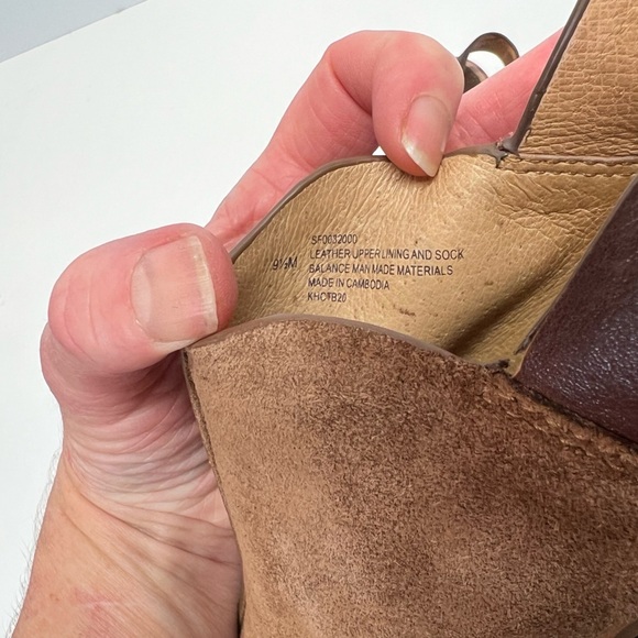 SOFFT Brown suede block heel sling back sandals size 9.5 - Picture 7 of 7